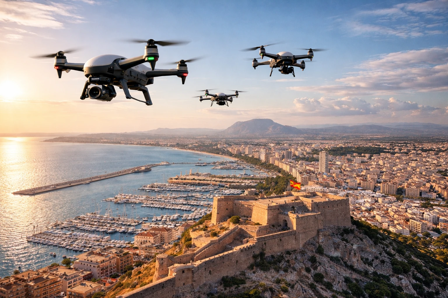 Operación con dron